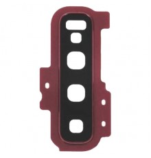 Скло камери для Samsung G975 Galaxy S10 Plus, червоне (Cardinal Red), з рамкою