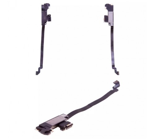 Шлейф для iPhone XR, c датчиком приближения, с микрофоном, с компонентами, с динамиком, Original (PRC)