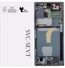 Дисплей для Samsung S908B Galaxy S22 Ultra 5G, зеленый (Green), с рамкой, Original, сервисная упаковка, #GH82-27489D