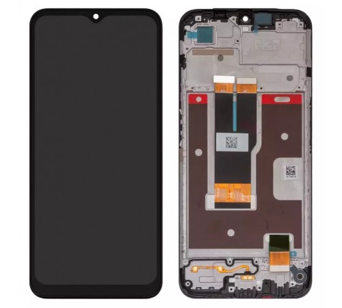 Дисплей для Realme C31, чорний, з рамкою, High Copy, RMX3501, FPC-MTF065H218-A3