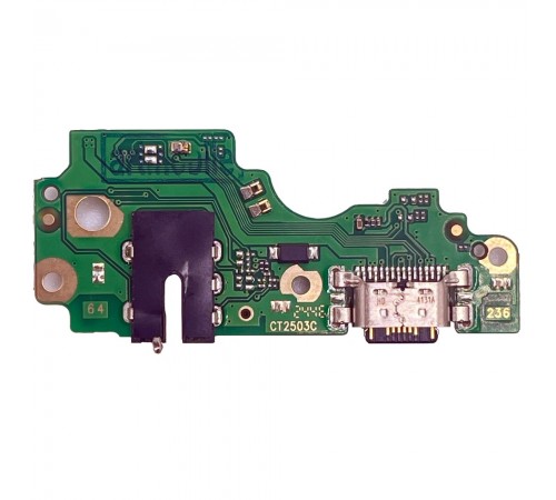 Шлейф для Tecno Spark 30 Pro (KL7); Infinix Hot 50 Pro (X6881), коннектора зарядки, коннектора наушников, микрофона, плата зарядки, Original (PRC)