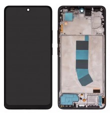 Дисплей для Xiaomi Redmi Note 13 4G, чорний, з рамкою, Copy