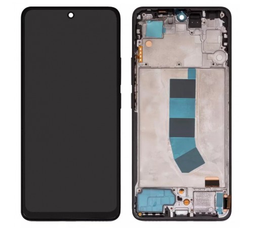 Дисплей для Xiaomi Redmi Note 13 4G, чорний, з рамкою, Copy
