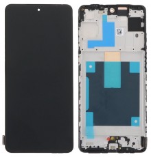 Дисплей для Samsung M556 Galaxy M55, черный, с рамкой, High Copy (OLED)