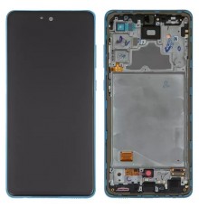 Дисплей для Samsung A725 Galaxy A72, A726 Galaxy A72 5G, синій, з рамкою, Original (PRC)