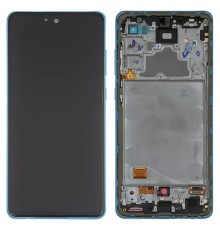 Дисплей для Samsung A725 Galaxy A72, A726 Galaxy A72 5G, синий, с рамкой, Original (PRC)