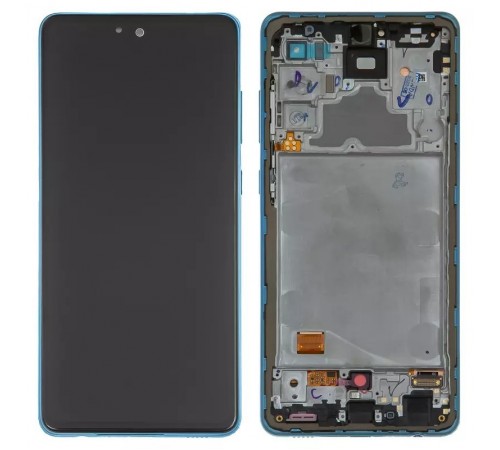Дисплей для Samsung A725 Galaxy A72, A726 Galaxy A72 5G, синій, з рамкою, Original (PRC)