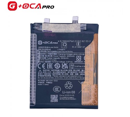 Аккумулятор G+OCA Pro BM59 для Xiaomi 11T, Li-Polymer, 3,87 B, 5000 мАч