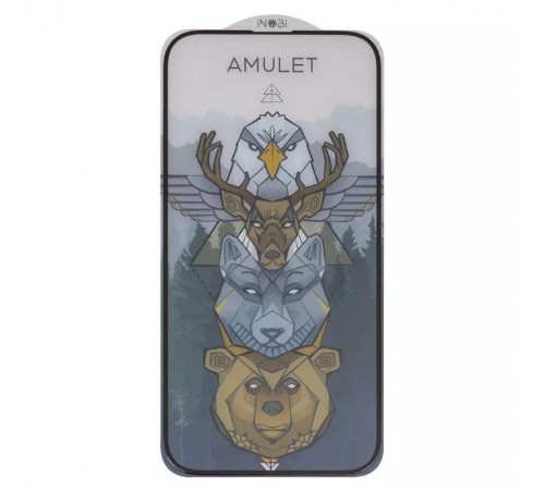 Захисне скло iNobi Amulet для Apple iPhone 14 Pro, Full Glue, Anti-Static, (без упаковки), чорне 