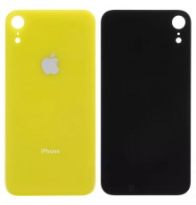 Задняя панель корпуса для iPhone XR, желтая, нужно снять стекло камеры, small hole