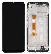 Дисплей для Realme C25Y, чорний, з рамкою, High Copy