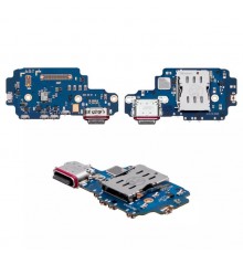 Шлейф для Samsung S908B Galaxy S22 Ultra 5G, коннектора зарядки, микрофона, плата зарядки, Original (PRC)