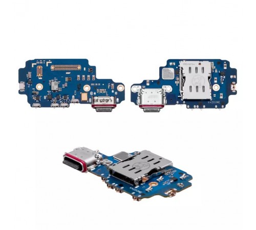 Шлейф для Samsung S908B Galaxy S22 Ultra 5G, коннектора зарядки, микрофона, плата зарядки, Original (PRC)