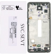 Дисплей для Samsung A528 Galaxy A52s 5G, зеленый, с рамкой, Original