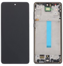 Дисплей для Samsung A736 Galaxy A73 5G, сірий, з рамкою, Copy (TFT)