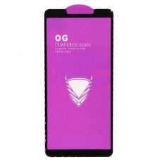 Защитное стекло для Motorola Moto E6 Play XT2029, совместимо с чехлом, Full Glue, (без упаковки), черный