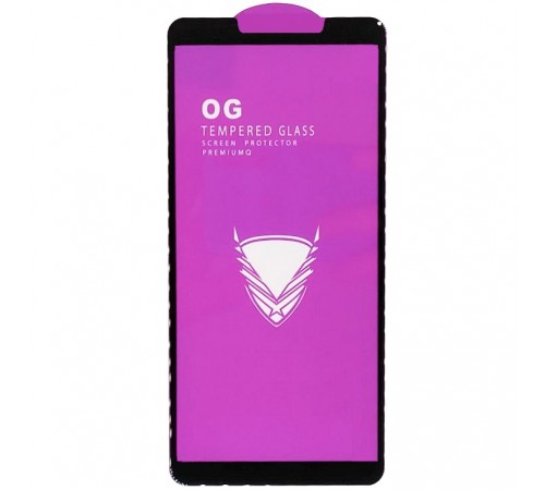 Захисне скло для Motorola Moto E6 Play XT2029, сумісне з чохлом, Full Glue, без упаковки, чорний  