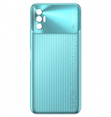 Задняя панель корпуса для Tecno Spark 8P, зеленая (Turquoise Cyan), Copy