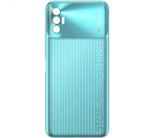 Задняя панель корпуса для Tecno Spark 8P, зеленая (Turquoise Cyan), Copy