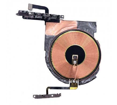 Шлейф для iPhone 12, iPhone 12 Pro, кнопки включения, кнопок громкости звука, переключателя виброрежима, беспроводной зарядки, Original (PRC), с разборки