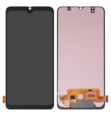 Дисплей для Samsung A705 Galaxy A70, черный, без рамки, High Copy с широким ободком, (OLED)