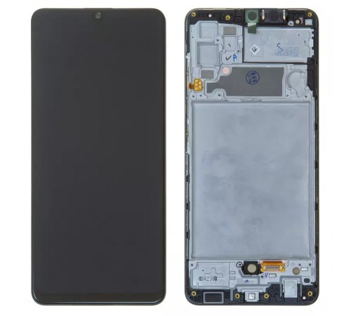 Дисплей для Samsung A325 Galaxy A32, черный, с рамкой, Original, сервисная упаковка, #GH82-25579A/GH82-25566A