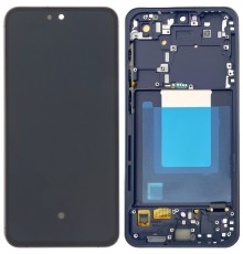 Дисплей для Samsung S721 Galaxy S24 FE, серый (Graphite), с рамкой, High Copy (OLED)