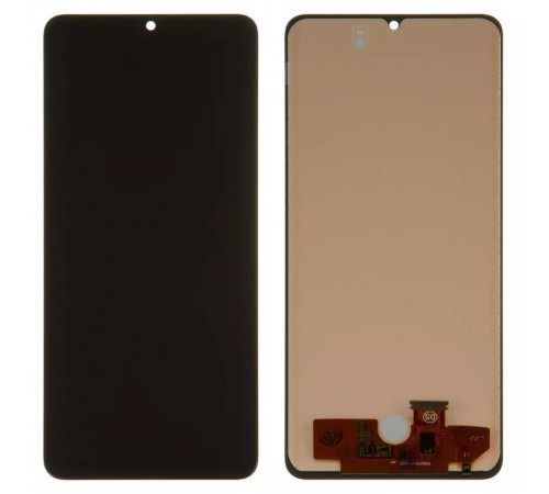 Дисплей для Samsung A225 Galaxy A22, чорний, Best copy, без рамки, Copy (TFT)