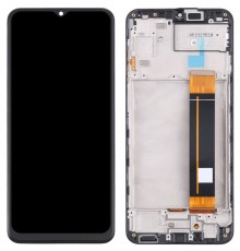 Дисплей для Samsung A235 Galaxy A23, черный, с рамкой, Сopy