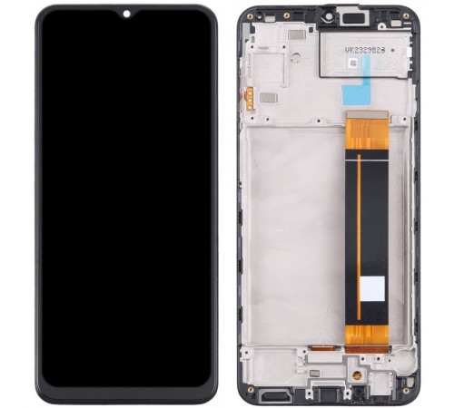 Дисплей для Samsung A235 Galaxy A23, черный, с рамкой, Сopy