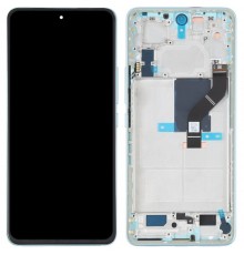 Дисплей для Xiaomi 12 Lite, зеленый (Lite Green), с рамкой, Original (PRC) (переклеено стекло), 2203129G