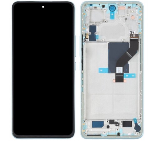 Дисплей для Xiaomi 12 Lite, зелений (Lite Green), з рамкою, Original (PRC) (переклеєне скло), 2203129G