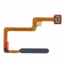 Шлейф для Xiaomi Poco F4, кнопки включения, сканера отпечатка пальца (Touch ID), черный (Night Black), Original (PRC)