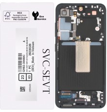 Дисплей для Samsung S911 Galaxy S23, зеленый (Green), с рамкой, Original, сервисная упаковка, #GH82-30480C