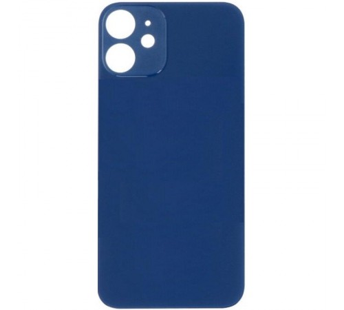 Задняя панель корпуса для iPhone 12 mini, синяя, не нужно снимать стекло камеры, Original (PRC), big hole