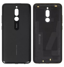 Задняя панель корпуса для Xiaomi Redmi 8, черная (Onyx Black), с боковыми кнопками