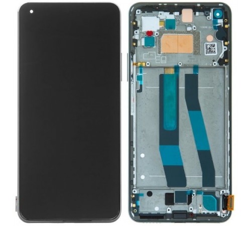 Дисплей для Xiaomi Mi 10 Lite, черны (Boba Black), с рамкой, Сopy (TFT), M2002J9G