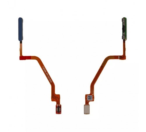 Шлейф для Xiaomi Redmi Note 9 Pro, Redmi Note 9S, сканера отпечатка пальца (Touch ID), синий