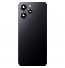 Задняя панель корпуса для Xiaomi Redmi 12, черная (Midnight Black) + стекло камеры