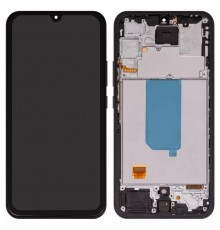 Дисплей для Samsung A346 Galaxy A34 5G, черный (Graphite), с рамкой, High Copy, original LCD size, (OLED)
