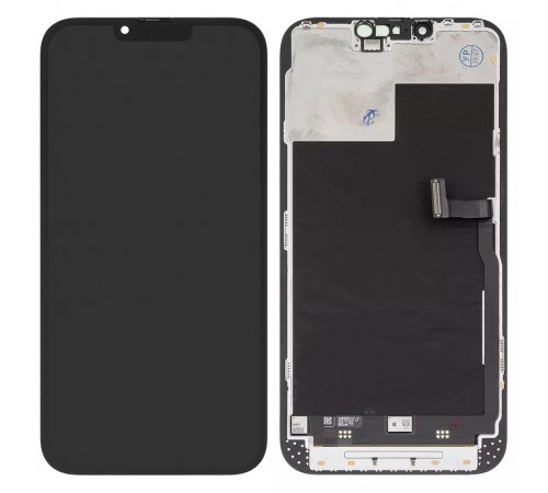 Дисплей для iPhone 13 Pro Max, черный, с рамкой, Оригинал (переклеено стекло)