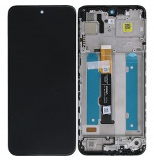 Дисплей для Motorola Moto G42 XT2233, чорний, з рамкою, Copy (TFT)