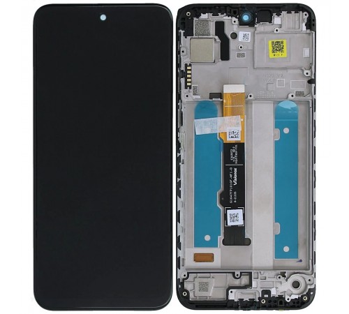 Дисплей для Motorola Moto G42 XT2233, чорний, з рамкою, Copy (TFT)