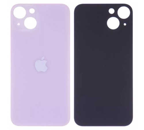 Задня панель корпусу для iPhone 13, рожева, потрібно зняти скло камери, small hole