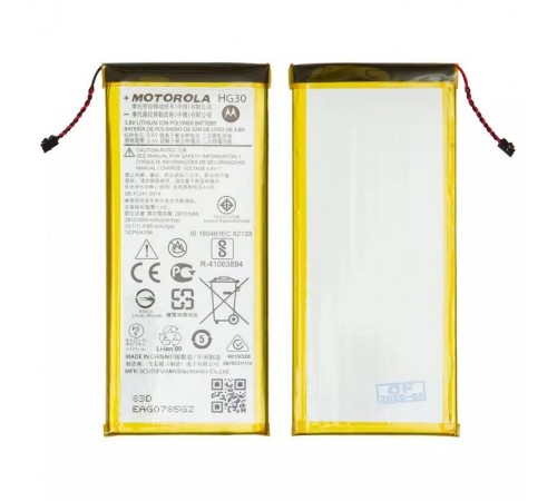 Акумулятор HG30 для Motorola XT1794 Moto G5s, XT1925 Moto G6, Li-ion, 3,8 В, 3000 мАг, Original (PRC)