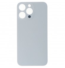 Задняя панель корпуса для iPhone 14 Pro Max, белая, не нужно снимать стекло камеры, Original (PRC), big hole