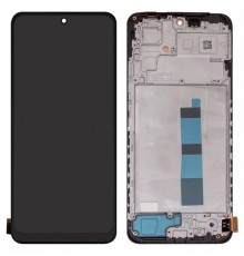 Дисплей для Xiaomi Redmi Note 12 4G, чорний, з рамкою, Copy (IPS)