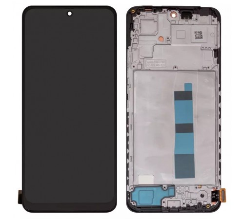 Дисплей для Xiaomi Redmi Note 12 4G, чорний, з рамкою, Copy (IPS)