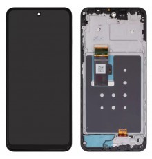 Дисплей для Motorola Moto G13, Moto G23 XT2333, черный, с рамкой, High Copy