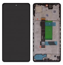 Дисплей для Xiaomi Redmi Note 12 Pro 5G, чорний, з рамкою, High Copy (OLED)